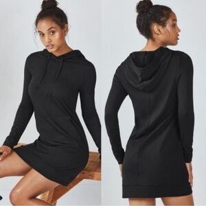 *Fabletics Yukon Black Women’s X-Small Hoodie XS Mini Dress #IR